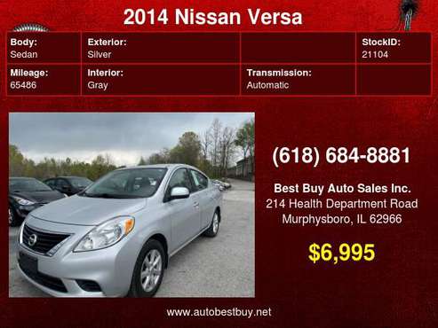 2014 Nissan Versa 1 6 SV 4dr Sedan Call for Steve or Dean - cars & for sale in Murphysboro, IL