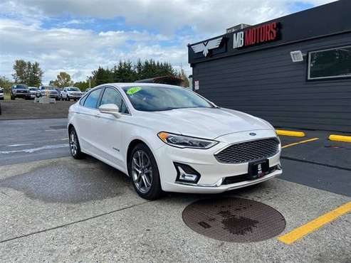 2019 Ford Fusion Hybrid Electric Titanium Sedan - cars & trucks - by... for sale in Bellingham, WA