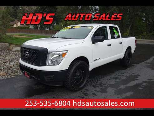 2017 Nissan Titan S Crew Cab 4WD NICE WHEEL/OFF ROAD TIRES!!! LIKE NEW for sale in PUYALLUP, WA