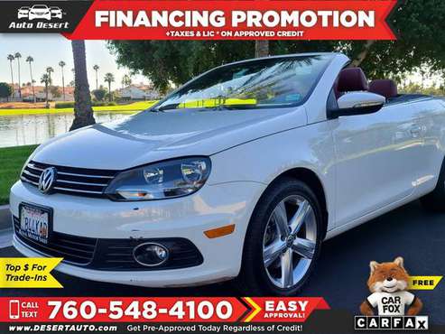 2012 Volkswagen EOS Lux Only $255/mo! Easy Financing! - cars &... for sale in Palm Desert , CA