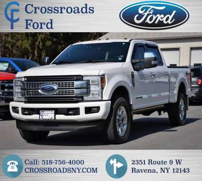 2017 FORD F-350 Platinum FX4 OFF ROAD 4x4 4dr Crew Cab! for sale in RAVENA, NY