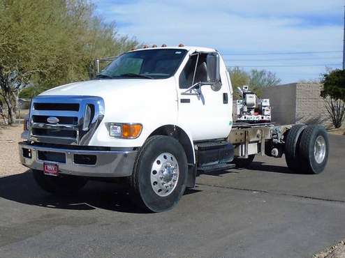 2008 FORD F750 CAB CHASSIS WORK TRUCK LOW MILES - cars & trucks - by... for sale in Phoenix, AZ