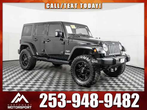 2017 *Jeep Wrangler* Unlimited Sahara 4x4 - cars & trucks - by... for sale in PUYALLUP, WA