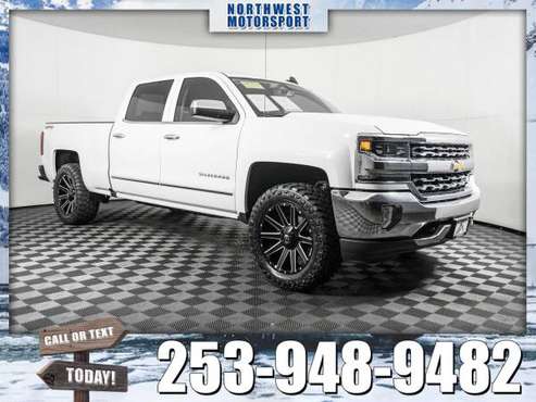 Lifted 2016 *Chevrolet Silverado* 1500 LTZ 4x4 - cars & trucks - by... for sale in PUYALLUP, WA