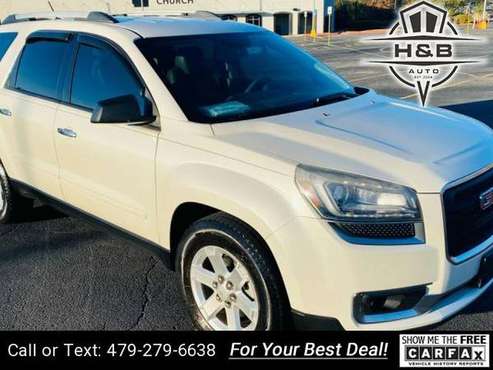 2015 GMC Acadia SLE 1 4dr SUV suv White - cars & trucks - by dealer... for sale in Fayetteville, AR