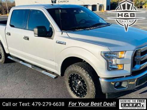 2017 Ford F150 XLT 4x4 4dr SuperCrew 5.5 ft. SB pickup Silver - cars... for sale in Fayetteville, AR