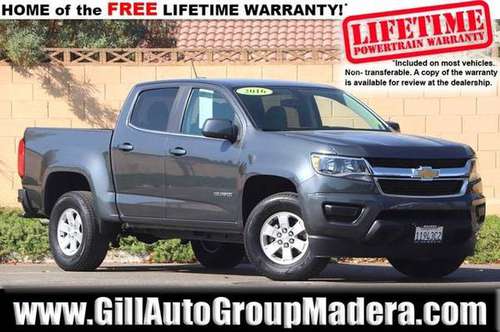 2016 Chevrolet Colorado Chevy Work Truck 4D Crew Cab Pickup for sale in Madera, CA