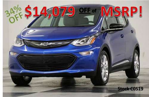 WAY OFF MSRP! Blue 2020 Chevy Bolt EV LT *CAMERA-HEATED SEATS* -... for sale in Clinton, IN