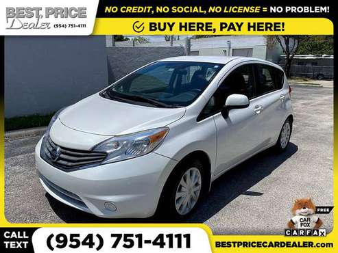 2014 Nissan Versa Note SVHatchback for only 97/mo! for sale in HALLANDALE BEACH, FL