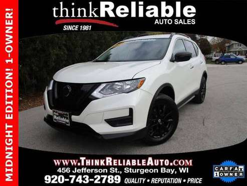 2018 NISSAN ROGUE SV AWD MIDNIGHT EDITION 1-OWNER VERY SHARP!! -... for sale in STURGEON BAY, WI