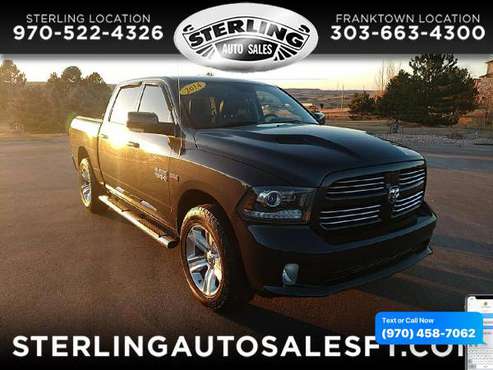 2014 RAM 1500 4WD Crew Cab 140.5 Sport - CALL/TEXT TODAY! - cars &... for sale in Sterling, CO