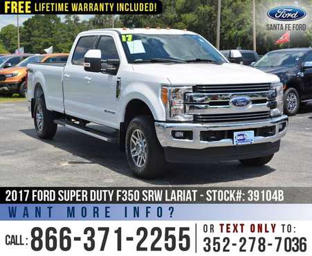 ‘17 Ford F350 Lariat 4X4 *** Leather, Backup Camera, Diesel, F-350 4WD for sale in Alachua, FL