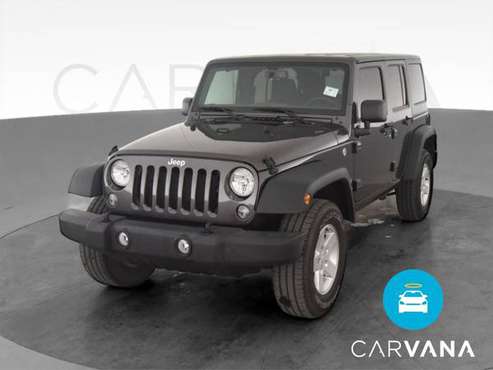 2017 Jeep Wrangler Unlimited Sport SUV 4D suv Black - FINANCE ONLINE... for sale in Palmdale, CA