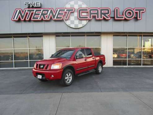 2011 Nissan Titan 4WD Crew Cab SWB PRO-4X Red for sale in Omaha, NE