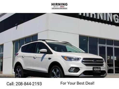 2018 Ford Escape SEL suv White - cars & trucks - by dealer - vehicle... for sale in Pocatello, ID