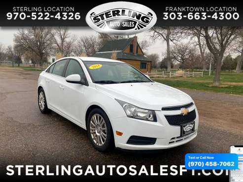 2014 Chevrolet Chevy Cruze 4dr Sdn Auto ECO - CALL/TEXT TODAY! for sale in Sterling, CO