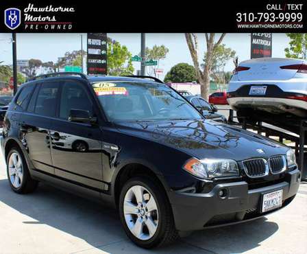2005 BMW X3 3 0i Black Sapphire Metallic - - by for sale in Lawndale, CA