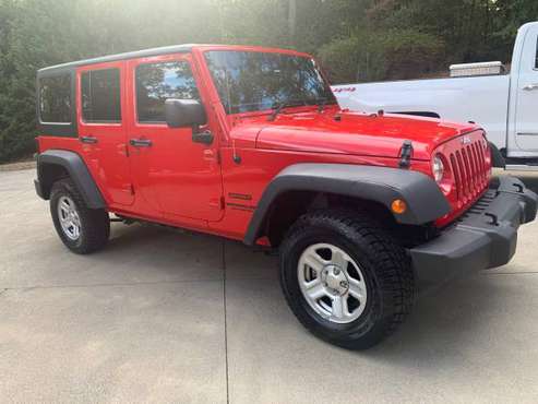 2016 Jeep Wrangler Sport Unlimited*Right hand drive factory* for sale in Calhoun, TN