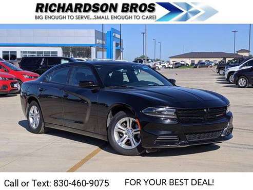 2019 Dodge Charger SXT sedan Pitch Black Clearcoat - cars & trucks -... for sale in Floresville, TX