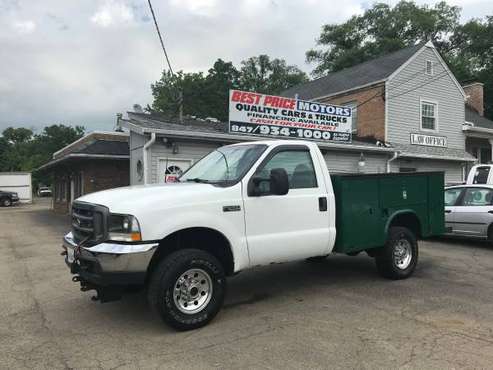 2002 FORD F-250 SUPER DUTY - 4X4 - LOW MILES - UTILITY BOX - - cars... for sale in Palatine, IL