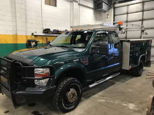 2009 F350 6.4 DIESEL , 4X4, DUALS WITH UTILITY BODY & RACK for sale in Crabtree, PA