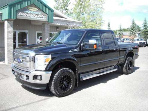 2015 ford f350 f-350 lariat leather 6.2 gas V8 crew cab short box 4x4 for sale in Forest Lake, WI
