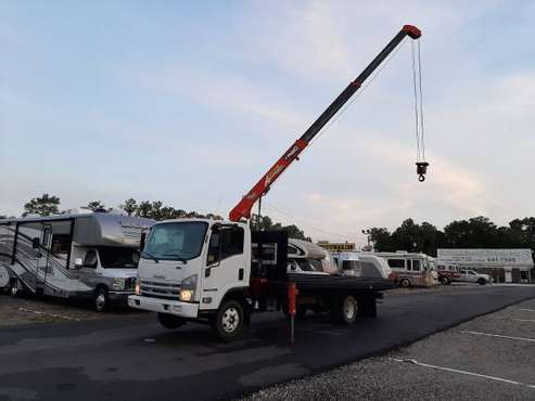 2008 Isuzu NPR HD truck flatbed crane for sale in Jacksonville, FL