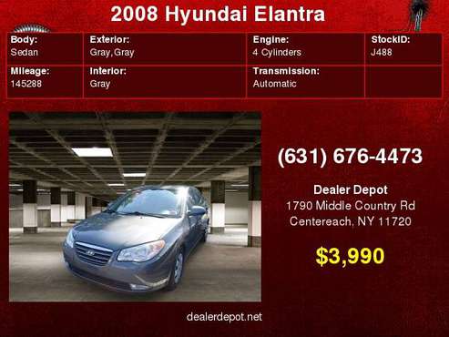 2008 Hyundai Elantra 4dr Sdn Auto SE for sale in Centereach, NY