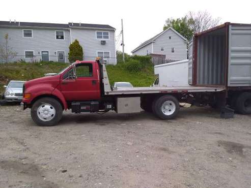 2000 ford f650 flat bed tow - cars & trucks - by owner - vehicle... for sale in Pawtucket, RI