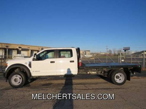 2020 FORD F450 CREW CHASSIE CAB XL DRW DIESEL 4WD FLATBED 1 OWNER... for sale in Neenah, WI