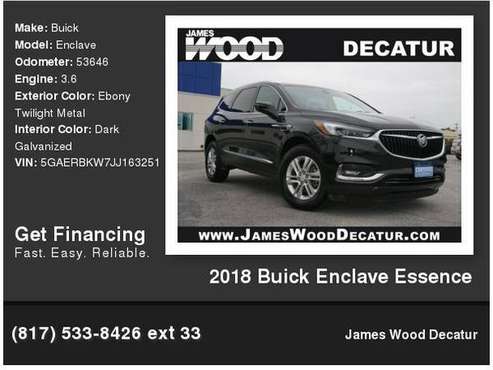 2018 Buick Enclave Essence - - by dealer - vehicle for sale in Decatur, TX