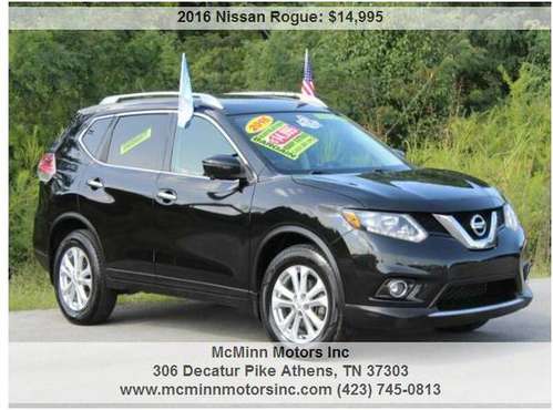 2016 Nissan Rogue SV - One Owner! NAV! 360° Backup Cam! Many Extras!... for sale in Athens, TN