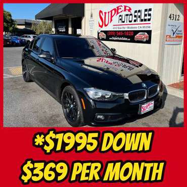 1995 Down & 369 a Month on this Black on Black 2017 BMW 320i for sale in Modesto, CA