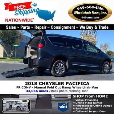2018 Chrysler Pacifica LX Wheelchair Van FR Conversions - Manual Fo for sale in TX