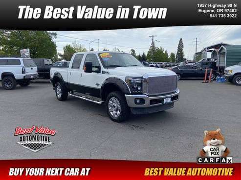 2011 Ford F350 Super Duty Crew Cab Lariat Pickup 4D 6 3/4 ft - cars for sale in Eugene, OR