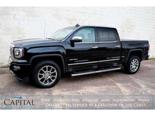 Beautiful Black '17 GMC Sierra 1500 Denali 4x4 For Only $41k! - cars... for sale in Eau Claire, MN