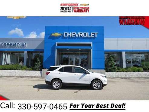 2020 Chevy Chevrolet Equinox LS suv Summit White - cars & trucks -... for sale in Tallmadge, OH