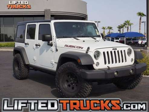 2015 Jeep Wrangler Unlimited RUBICON 4WD 4DR SUV 4x4 P - Lifted... for sale in Glendale, AZ