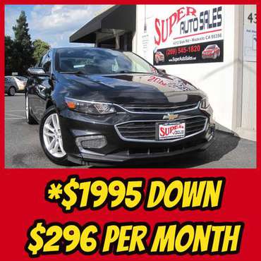 *$1995 Down & *$296 Per Month on this 2016 CHEVROLET MALIBU LT! -... for sale in Modesto, CA