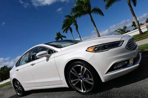 2017 *Ford* *Fusion* *Titanium FWD* White Platinum M - cars & trucks... for sale in West Palm Beach, FL