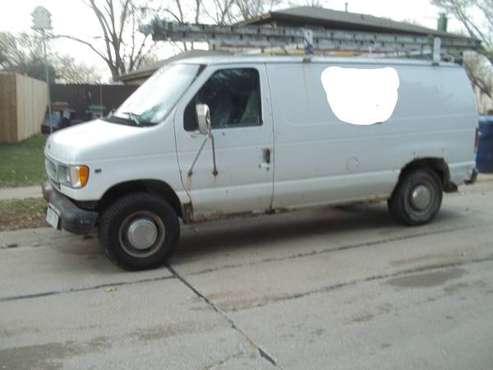 98 ford e-350 work/cargo van - cars & trucks - by owner - vehicle... for sale in Omaha, NE