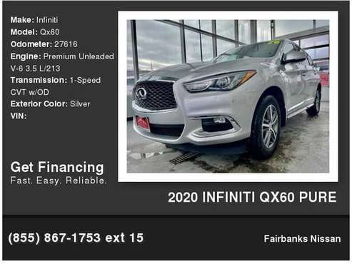 2020 Infiniti Qx60 Pure - - by dealer - vehicle for sale in Fairbanks, AK