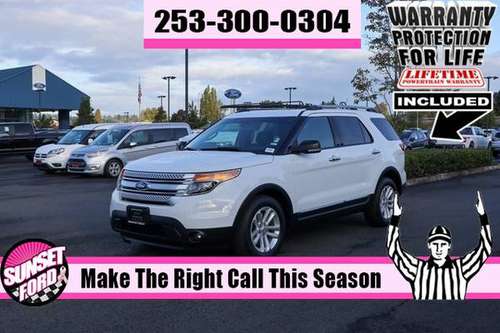 2015 Ford Explorer XLT 3.5L V6 FWD SUV THIRD ROW SEATS for sale in Sumner, WA