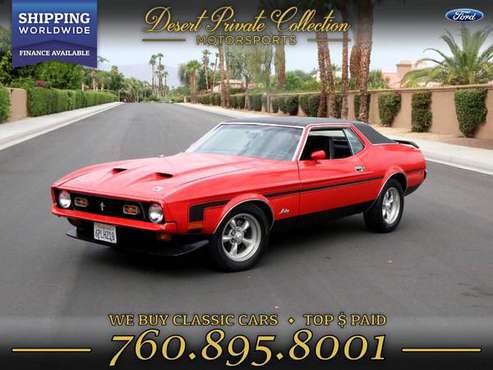 1971 Ford Mustang Fastback Coupe for sale. TEST-DRIVE TODAY for sale in Palm Desert, NY
