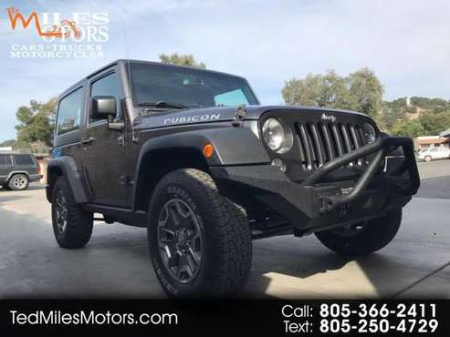 2016 Jeep Wrangler 4WD 2dr Rubicon - cars & trucks - by dealer -... for sale in Atascadero, CA