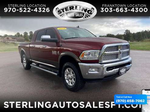 2018 RAM 2500 Laramie 4x4 Mega Cab 64 Box - CALL/TEXT TODAY! - cars for sale in Sterling, CO
