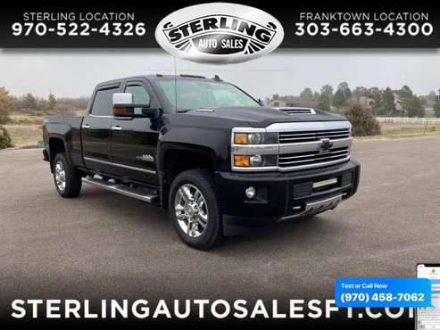 2017 Chevrolet Chevy Silverado 2500HD 4WD Crew Cab 153 7 High for sale in Sterling, CO