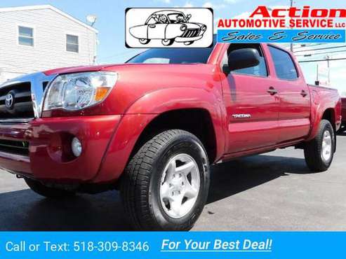 Red 2006 Toyota Tacoma V6 4dr Double Cab 4X4 Pickup Truck w Tow for sale in Hudson, NY