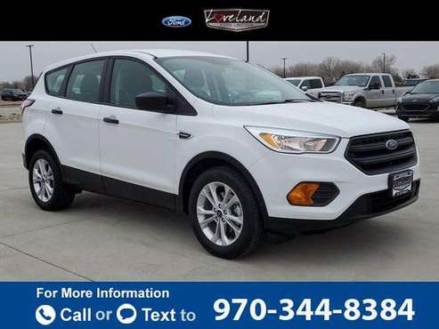 2017 Ford Escape S suv Oxford White - - by dealer for sale in Loveland, CO