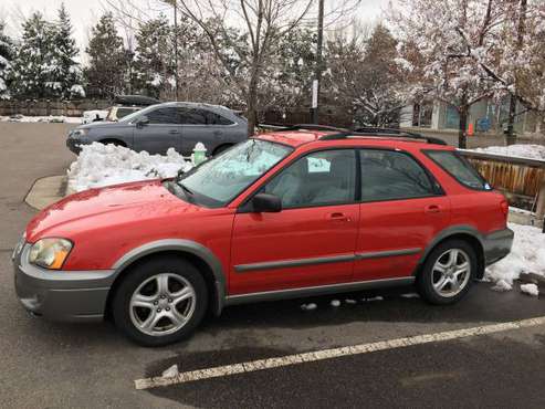 PRICE REDUCED - 2004 Subaru Impreza Outback Sport AWD-Red with for sale in Boulder, CO